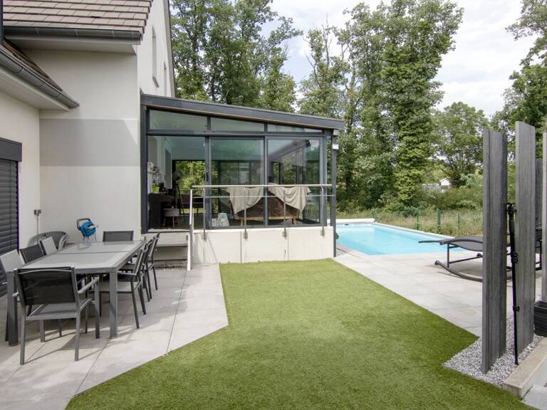 WITTELSHEIM (68): Maison à vendre 7 pièces garage jardin piscine jacuzzi — photo 1