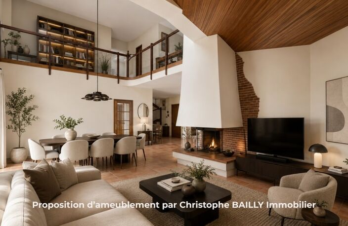 Launaguet, aux portes de Toulouse : villa 223 m² avec séjour cathédrale et piscine — photo 4