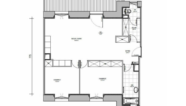 Appartement 3 pièces  à vendre Caillouet-Orgeville 27120