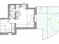 2 pièces de 31,9 m2 avec jardin privatif de 41,5 m2 — photo 3