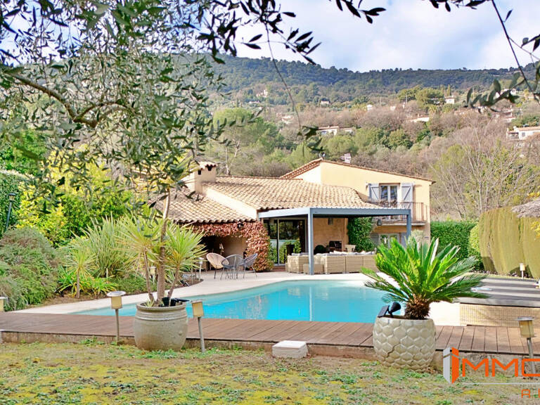 Le Tignet (Alpes Maritimes), villa 4 chambres, piscine, parcelle — photo 1