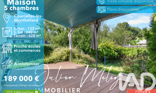 Maison 6 Pièces 123 m² à vendre à Courcelles-lès-Montbéliard (25420)