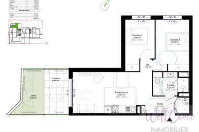 Appartement 3 pièces 284000 €