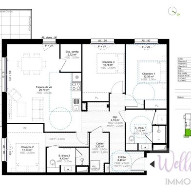 Appartement 4 pièces 409000 €