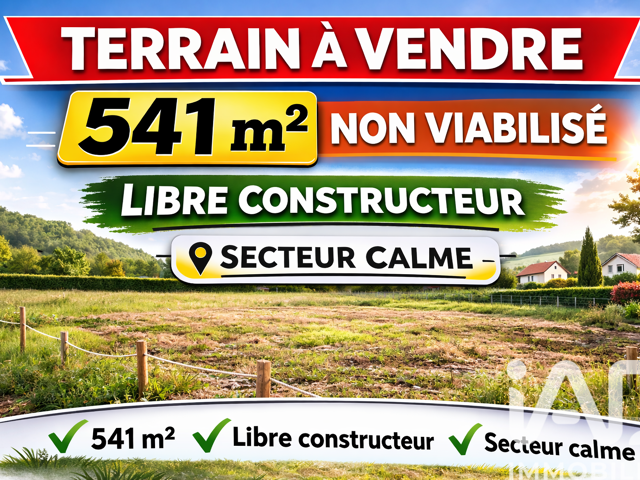 Vente Terrain 541 m&sup2; — photo du bien