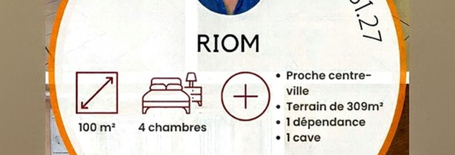 Maison 5 Pièces 100 m² à vendre à Riom (63200)