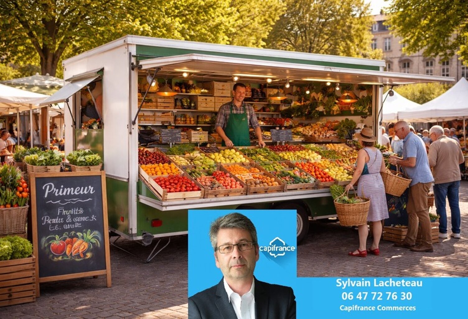À VENDRE – Commerce de Primeur sur Marchés (Secteur Fougères / Rennes) — photo 1