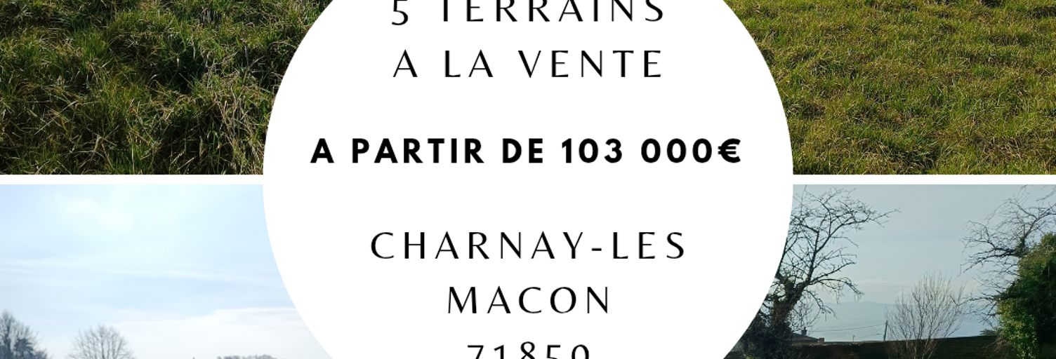 Terrain  1000 m² à vendre à Charnay-lès-Mâcon (71850)
