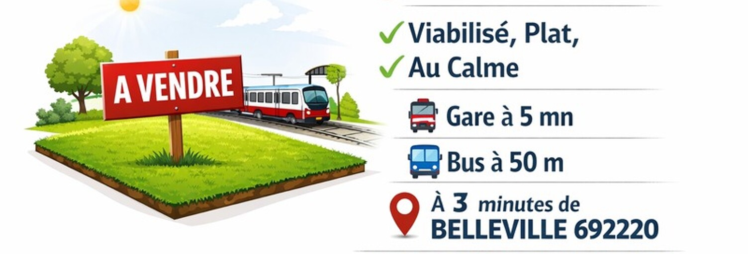 Terrain  475 m² à vendre à Belleville-en-Beaujolais (69220)