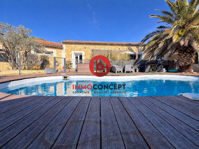 Villa de plain pied avec piscine — photo du bien