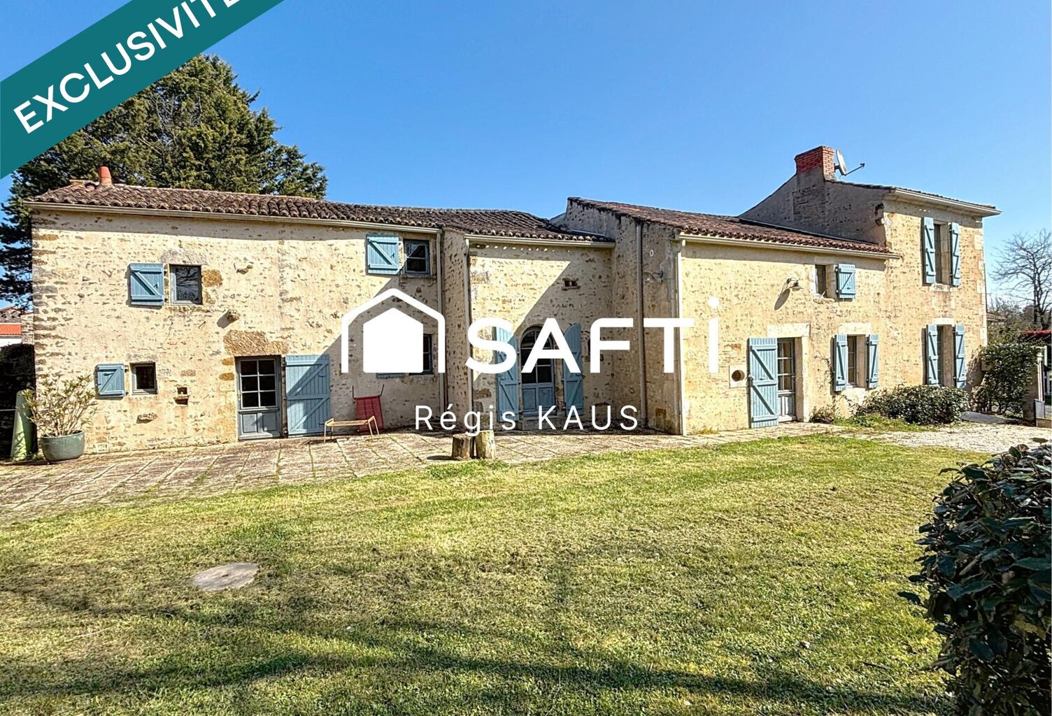 maison en pierre 4 chambres 177 m², terrain 1436 m² — photo 1