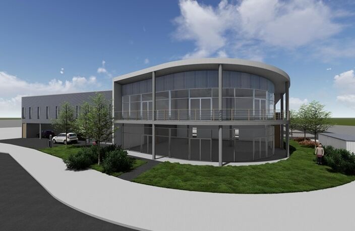 A LOUER, pour vos futurs bureaux, SAINT GILLES CROIX DE VIE, CELLULE BRUTE de 109m2 — photo 2