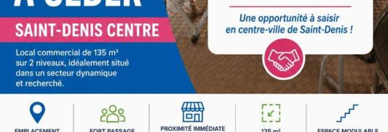 Commerce  132 m² à vendre à Saint-Denis (97400)