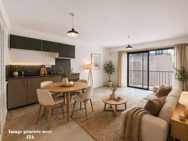 T2 avec balcon plein centre ville — photo du bien