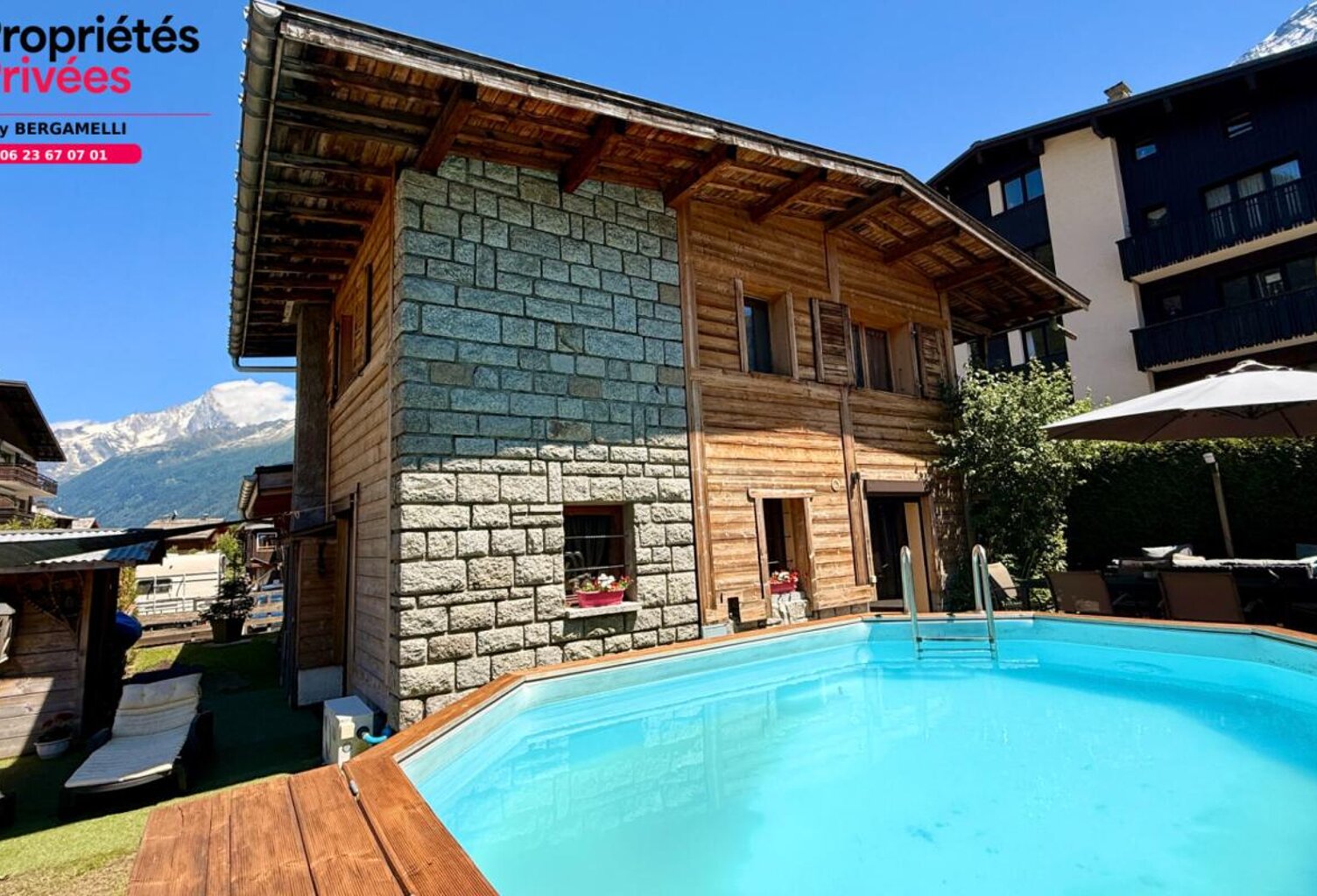 Les Houches - Chalet cocooning rénové avec piscine et grande terrasse — photo 1