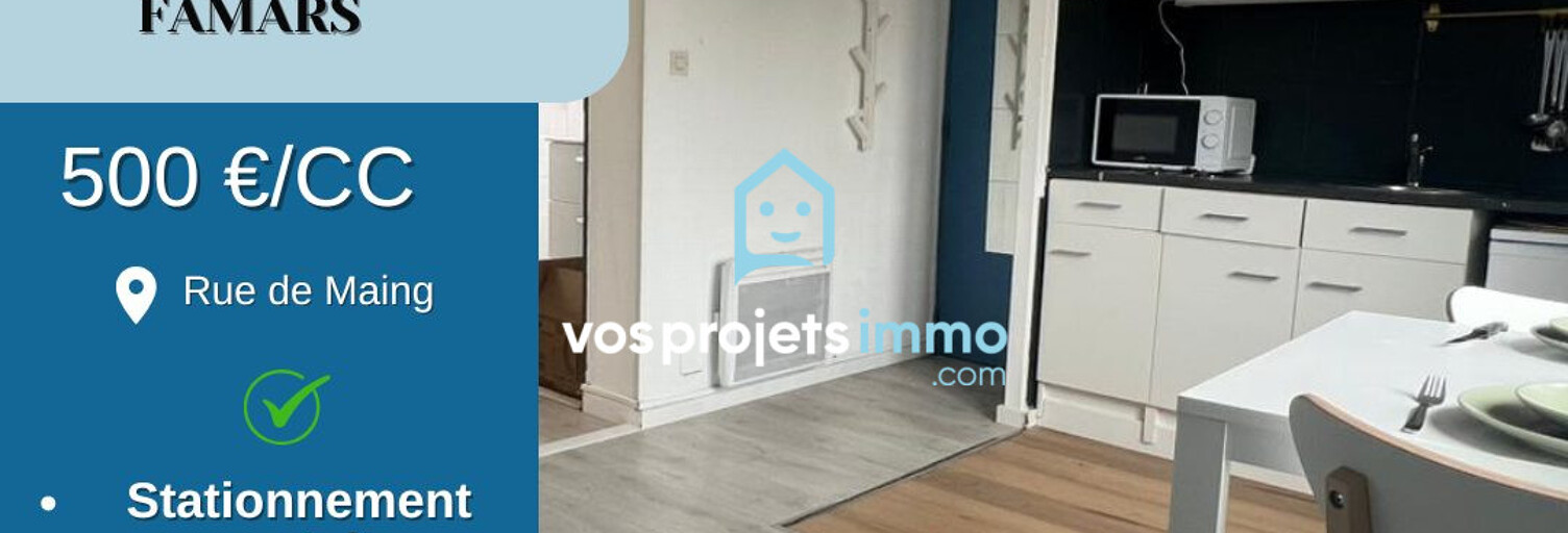 Appartement 1 Pièce 18 m² à louer à Famars (59300)