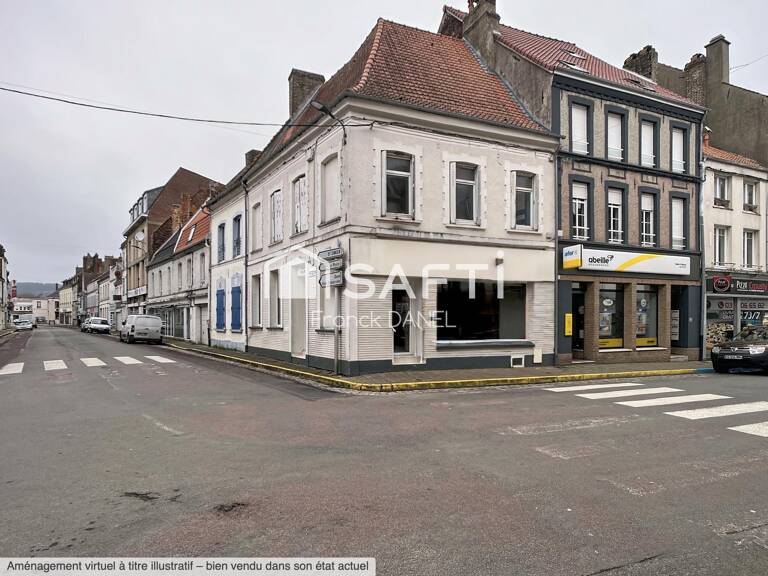 Immeuble composé d'un local commercial et un appartement à Hesdin — photo 1