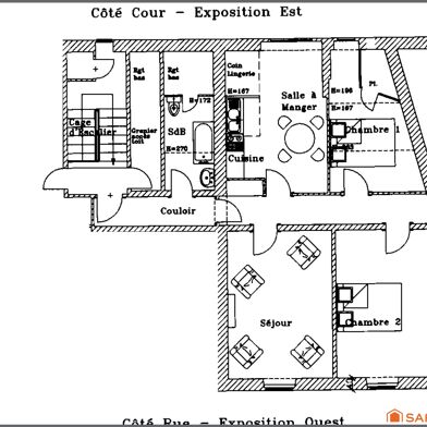 Appartement 3 pièces 273000 €