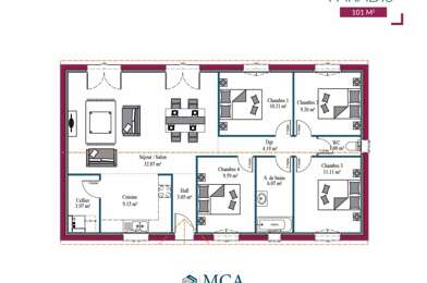 Maison 4 pièces 432000 €