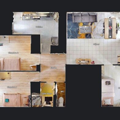 Appartement 4 pièces 1200 €