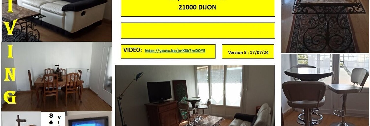 Appartement 4 Pièces 70 m² à louer à Dijon (21000)