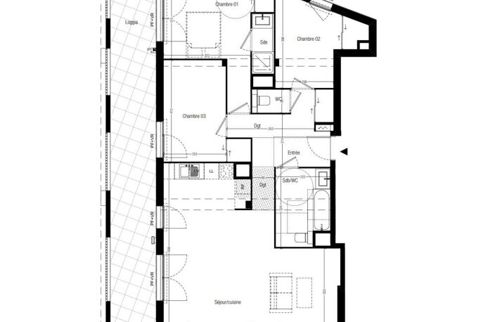 RESIDENCE NEUVE APPARTEMENT TYPE 4 94 M2 AVEC TERRASSE PRIVATIVE DE 27 M2 — photo 4