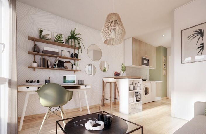 STUDIO A VENDRE DANS RESIDENCE ÉTUDIANTE NEUVE ELIGIBLE STATUT LMP/LMNP — photo 2