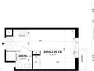 STUDIO NEUF 18,6 M2 À VENDRE DANS RÉSIDENCE ÉTUDIANTE — photo 4