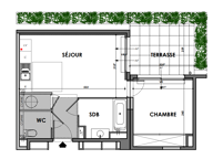 CHARMANT T2 NEUF 37m2 + 6m2 de terrasse — photo 2