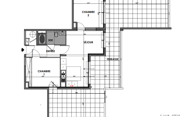 CHARMANT T3 NEUF 51m2 + 54m2 de terrasse + Parking extérieur — photo 3
