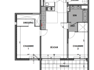 CHARMANT T3 NEUF 64m2 + 10m2 de terrasse + Parking extérieur — photo 3