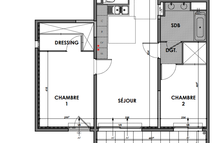 CHARMANT T3 NEUF 64m2 + 10m2 de terrasse + Parking extérieur — photo 3
