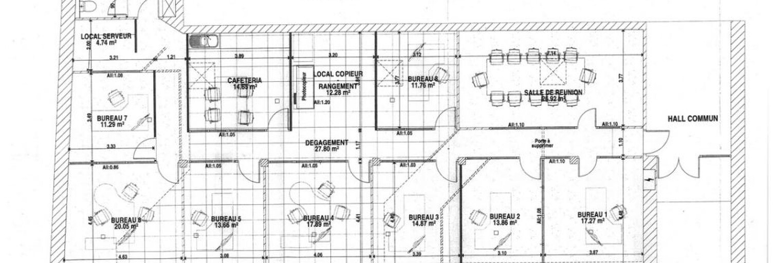 Bureau  221 m² à louer à Rodez (12000)
