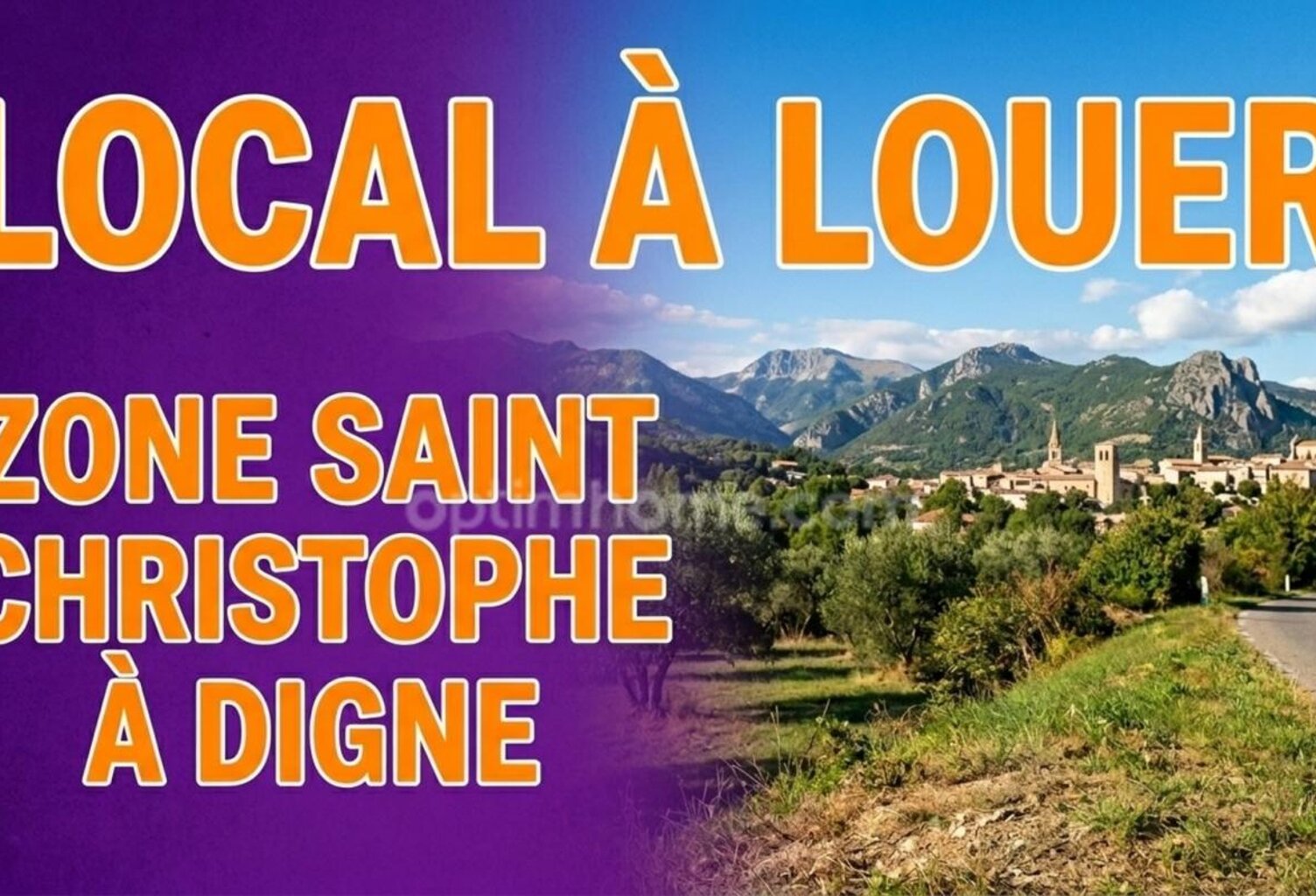Local/bureau à louer Zone Saint Christophe à Digne Les Bains (04) — photo 1
