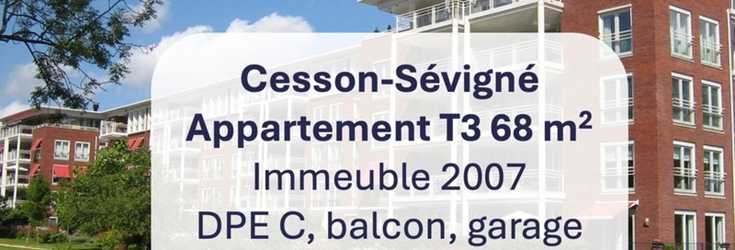 Appartement 3 Pièces 68 m² à vendre à Cesson-Sévigné (35510)