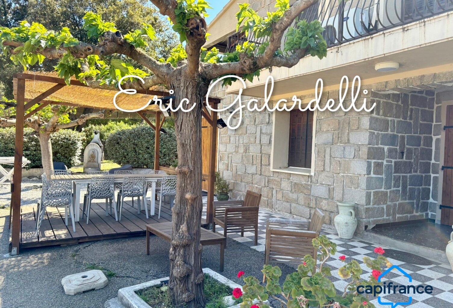 A VENDRE opportunité rare Magnifique Villa de caractère en pierres de taille de 7 pièces sur terrain arboré de 2500m2  au pied de la plage de Portigliolo, à BELVEDERE CAMPOMORO (20) — photo 1