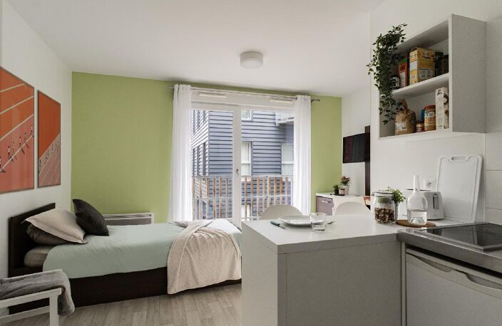 Cadre verdoyant et belle luminosité pour ce studio étudiant à Nantes — photo 4