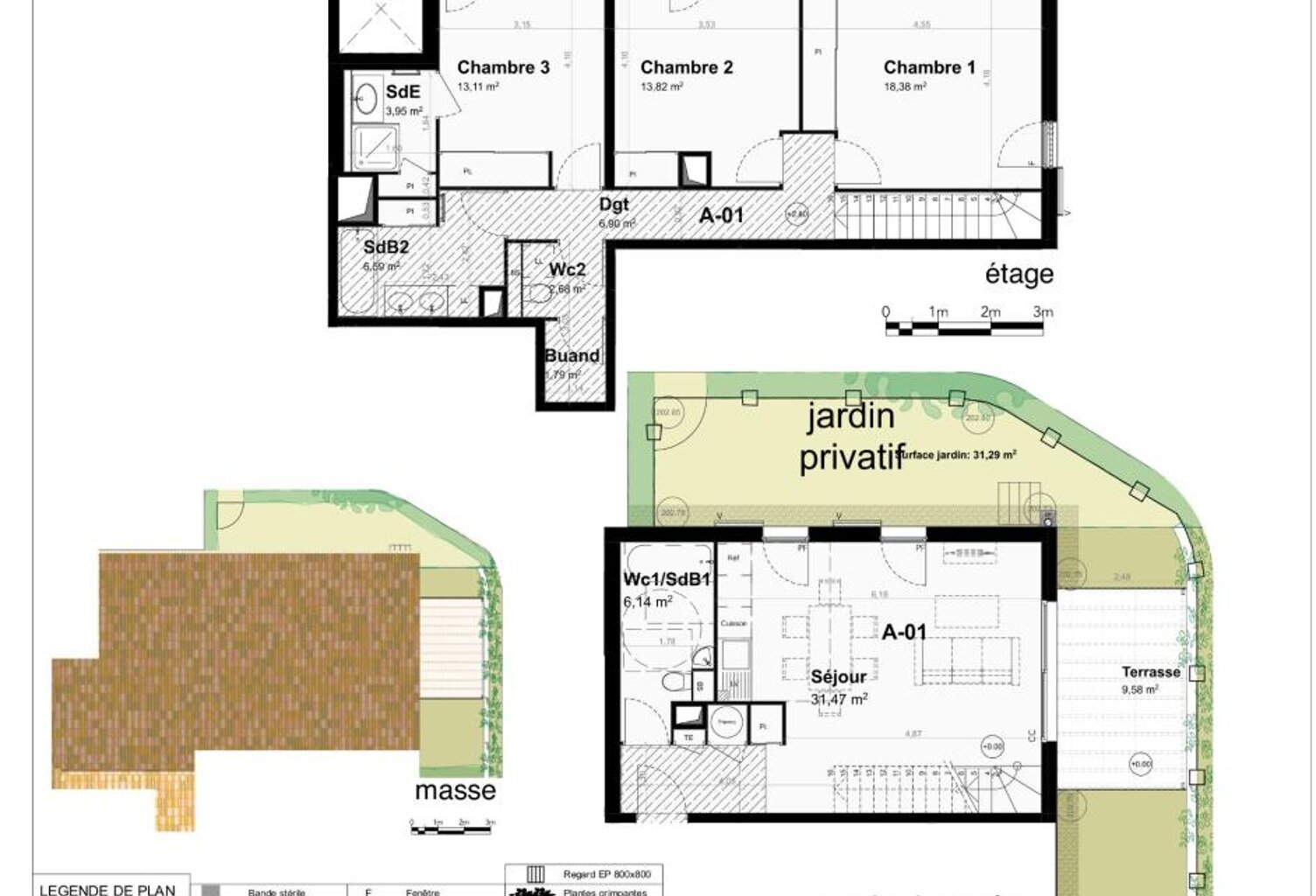 MAISON NEUVE TYPE 4 105 M2 À VENDRE AVEC JARDIN PRIVATIF, TERRASSE, DOUBLE PARKING EN SOUS-SOL ET PISCINE DANS RÉSIDENCE INTIMISTE — photo 1