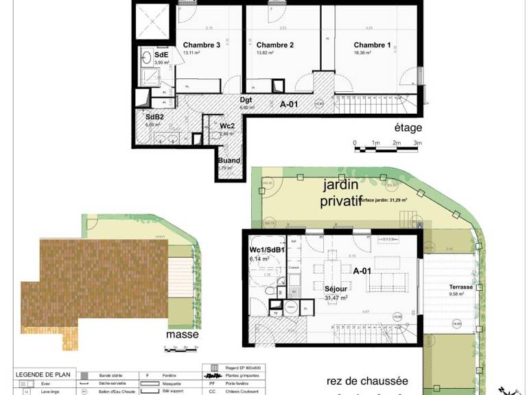 MAISON NEUVE TYPE 4 105 M2 À VENDRE AVEC JARDIN PRIVATIF, TERRASSE, DOUBLE PARKING EN SOUS-SOL ET PISCINE DANS RÉSIDENCE INTIMISTE — photo 1