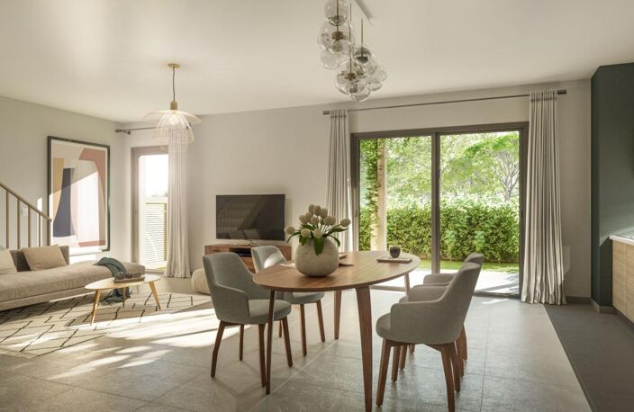 MAISON NEUVE TYPE 4 105 M2 À VENDRE AVEC JARDIN PRIVATIF, TERRASSE, DOUBLE PARKING EN SOUS-SOL ET PISCINE DANS RÉSIDENCE INTIMISTE — photo 3