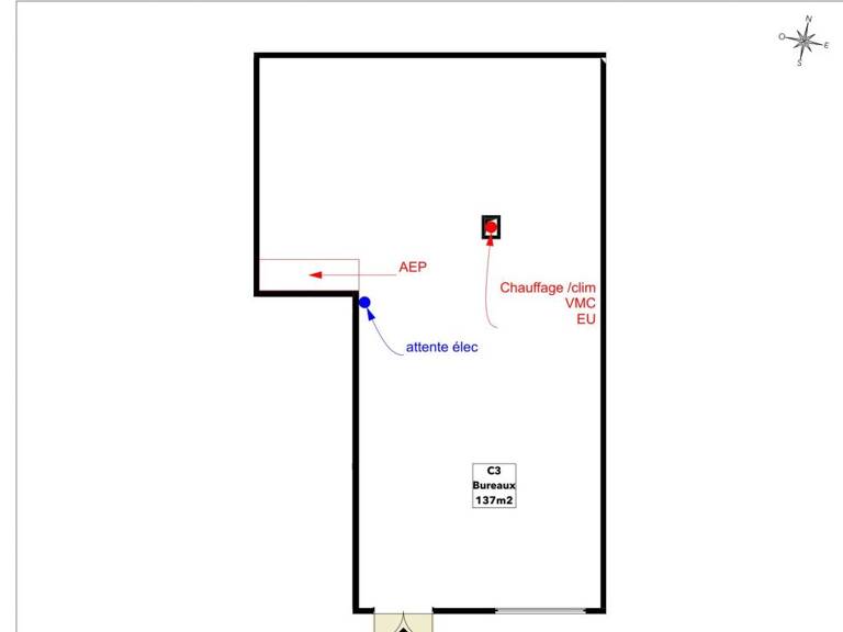 LOCAL COMMERCIAL - BUREAUX 137 M2 À VENDRE DANS RÉSIDENCE NEUVE DÉJÀ LIVRÉE — photo 1