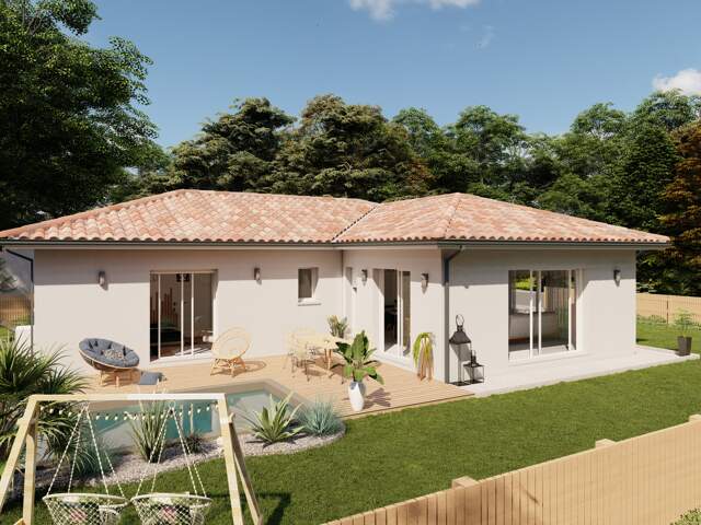 Projet de construction 100 m² 3 chambres avec garage  — photo du bien