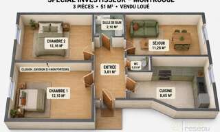 Appartement 3 Pièces 51 m² à vendre à Montrouge (92120)