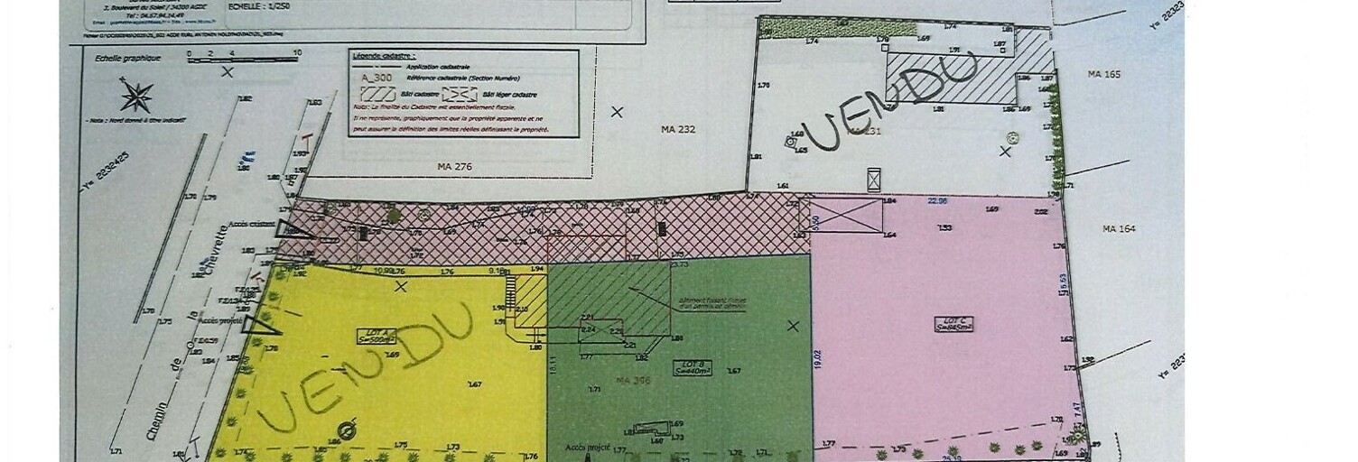 Terrain  440 m² à vendre à Agde (34300)