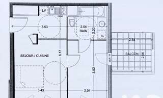 Appartement 2 Pièces 36 m² à vendre à Villeurbanne (69100)