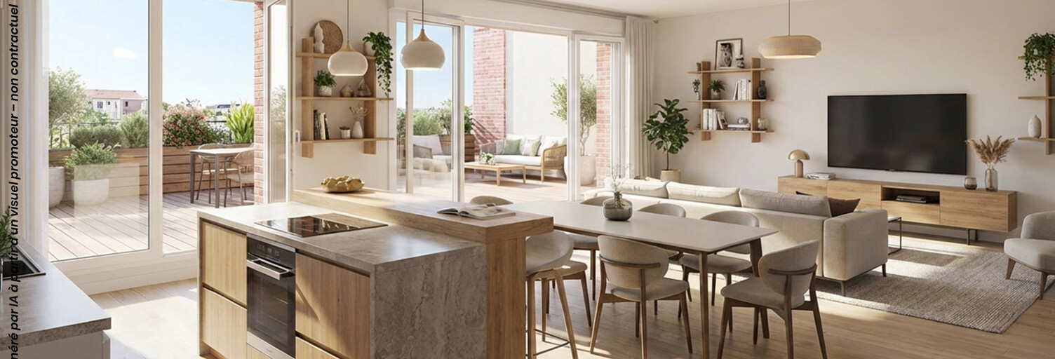 Appartement neuf T1, T2, T3, T4 Pièce 30 à 79 m² à vendre à Arnouville (95400)