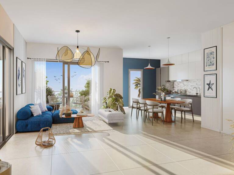 APPARTEMENT TYPE 3 70 M2 AVEC TERRASSE DE 13 M2 PLEIN OUEST ET PARKING PRIVATIF DANS RÉSIDENCE NEUVE À FRÉJUS PLAGE — photo 1