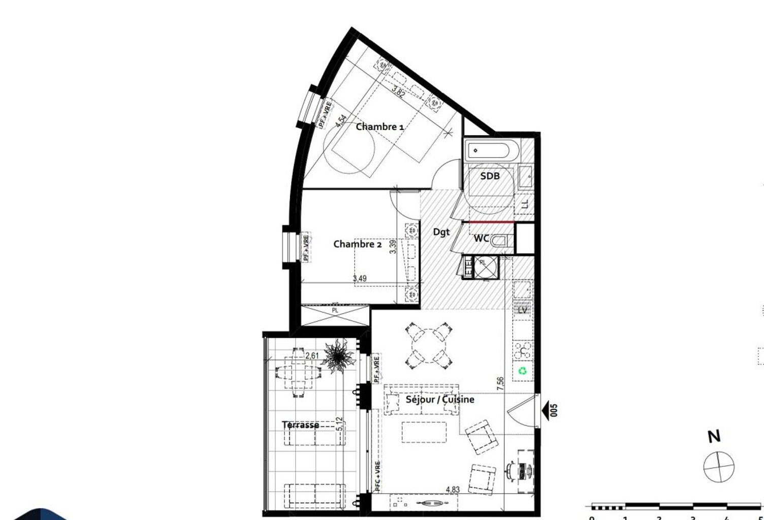APPARTEMENT TYPE 3 70 M2 AVEC TERRASSE DE 13 M2 PLEIN OUEST ET PARKING PRIVATIF DANS RÉSIDENCE NEUVE À FRÉJUS PLAGE — photo 1