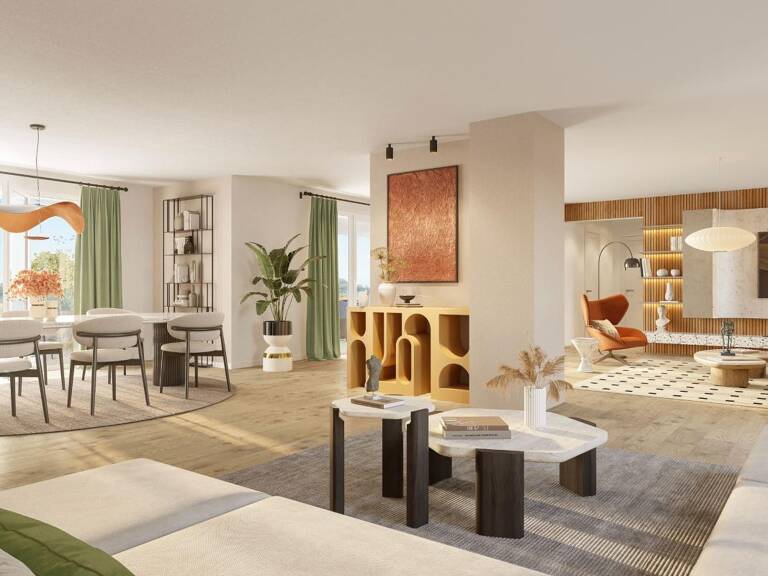 APPARTEMENT TRAVERSANT TYPE 4 104 M2 AVEC DEUX TERRASSES ET PARKINGS EN SOUS-SOL DANS RÉSIDENCE STANDING NEUVE — photo 1