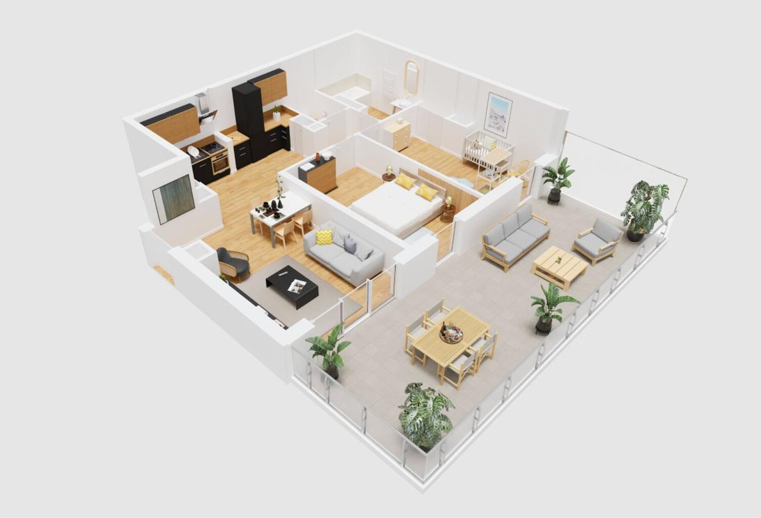 APPARTEMENT TYPE 3 AVEC TERRASSE DE 35 M2 ET PARKING EN SOUS-SOL DANS RÉSIDENCE NEUVE 2026 — photo 1